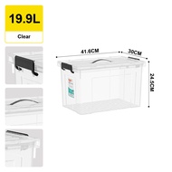 Citylife 12.6L/19.9L/33L/64L Multi-Purpose Stackable Storage Box Handheld Storage Container Plastic