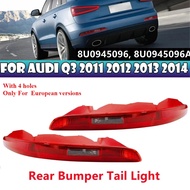 For Audi Q3 2011 2012 2013 2014 2015 Car Rear Bumper Brake Light Tail Warming Turn Signal Reflector 