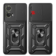 Funda For Motorola Moto G85 5G Case Car Magnetic Holder Ring Armor Phone Case For Moto G85 G 85 Moto