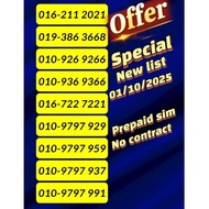 🔥NEW list 2025 number 1314！VIP prepaid sim / Malaysia sim / Malaysia ic / pre order 3day