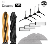 Dreame D20 Robot Vacuum Accessories:Main Brush，Side Brush，HEPA Filter，Mop Cloth