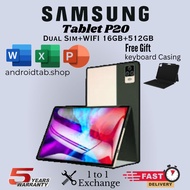 Baru 2023 5G Tablet Samsung Galaxy P20 12 inci Tablet 16GB 512GB pembelajaran Tablet untuk kelas dalam talian HD Tablet Android