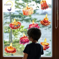 [Ready Stock]  HAPPY DIWALI Wall Stickers Deepavali Party Decorative Window Stickers India Diwali Ho
