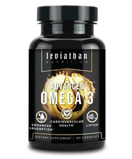 Leviathan Fish Oil Omega 3 Capsules | Premium Norwegian Omega 3 Fish Oil for Heart, Brain, & Immune 