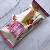 [TERMURAH] Egg Roll Monde Coklat / Strawberry SATUAN 35gr - Biskuit Roll Cream Renyah Murah Nikmat