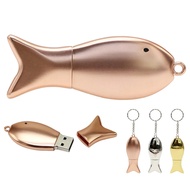 Metal Fish USB Flash Stick 128G U Disk 4GB 8GB 16GB Pendrive 32GB 64GB 256GB U Disk Pen Drive USB 2.