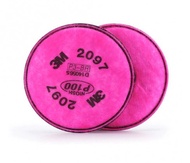 แผ่นกรองฝุ่นละออง ชมพู (แพ็ค2ชิ้น) 3M 2097 P100