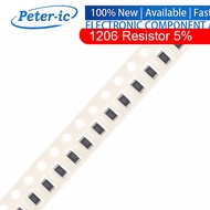 (100pcs) 1206 SMD Resistor 5% 1/4W 1K 10M 2.2K 2.7K 6.8K 10K 22K 33K 47K 68K 100K 220K 270K 330K 470