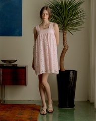 ( พร้อมส่ง ) Perana เดรส ลูกไม้ Venice Dress Pink ( สีชมพู Pink )