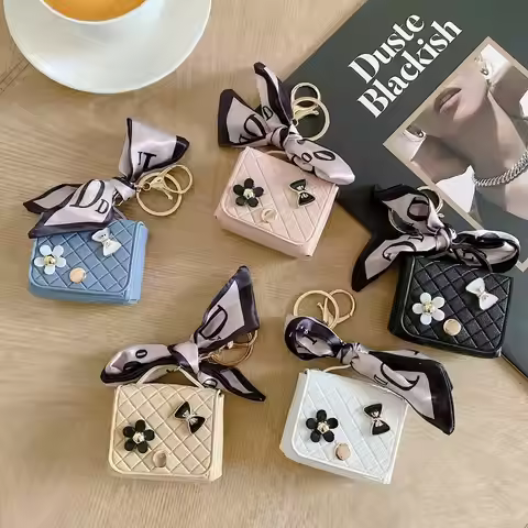 Luxury Leather Bag Shell For AirPods 2 Earphone Case For Airpods Pro 2 Bluetooth Headset Charging Bo