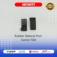 Rubber Door Cover Port canon 60D 70D 80D
