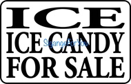 ICE ICE CANDY FOR SALE PVC Signage 7.8x11 inches