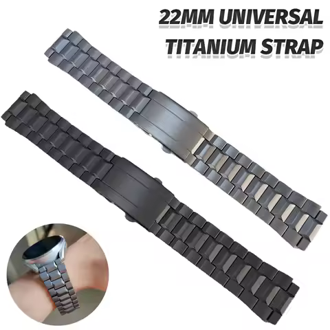 22mm Titanium Metal Strap for Huawei Watch Ultimate GT4 GT5 46mm Bracelet for HUAWEI Watch 4/4Pro GT