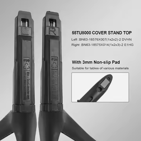 Stand Legs For UE55TU8000 QN55Q60TAFXZA UA55TU8000 UN55TU800DF (L+R) black