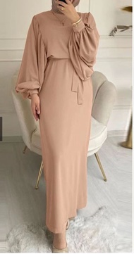 Premium Spandex Chiffon Embroidery Abaya jubah wanita muslimah Moden Fesyen Terkini Turkey Dubai Ind