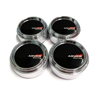 4pc 61mm/57mm advan racing logo red black silver Car Modified Wheel Center Cover Rim Hub Cap Center 