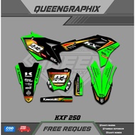 DECAL KX F 250, GTX KX F 250 CAN CUSTOMIZE NAME, NUMBER, SPONSOR, COLOR (3)
