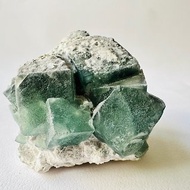 內蒙絲綢螢石 綠6•天才石•智慧•晶礦晶簇•指導靈•磁場淨化