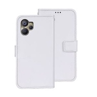 全城熱賣 - 適用於 Realme 10 5G idewei 瘋馬紋手機皮套（白色）