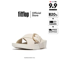 FITFLOP LULU RESIN-BUCKLE CROSS SLIDES รองเท้าแตะผู้หญิง รุ่น JE8