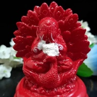 孔雀王 Kruba Ahliyachat 古巴阿裏雅察 3寸 Phra Pidta 孔雀必达 避险 挡灾 pitta 招财 招人缘 寸 供奉型 bucha Ornaments  摆件 摆设品