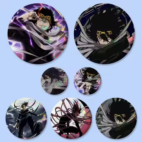 Anime Shouta Aizawa S Badges 25 32 44 58 75 Mm Round Cosplay Pin Bag Decor Fans Collect Friends Gift