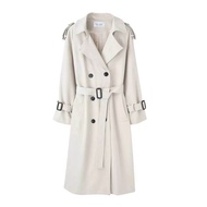 Blazer Korea Import Panjang Outer Long Coat Blazer Wanita variasi tali Sabuk