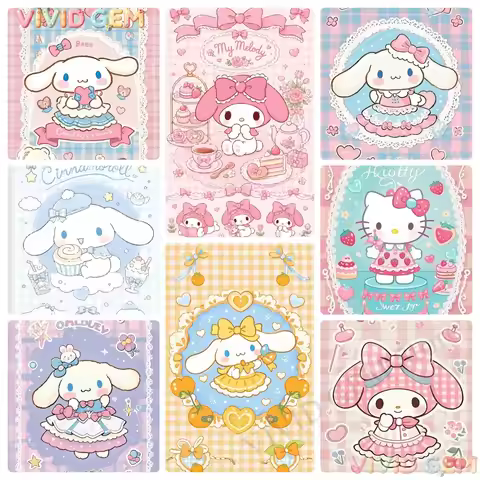 VIVID GEM 5D DIY Diamond Painting Kit Sanrio Hello Kitty Cinnamoroll Full Drill Character Pattern Ha