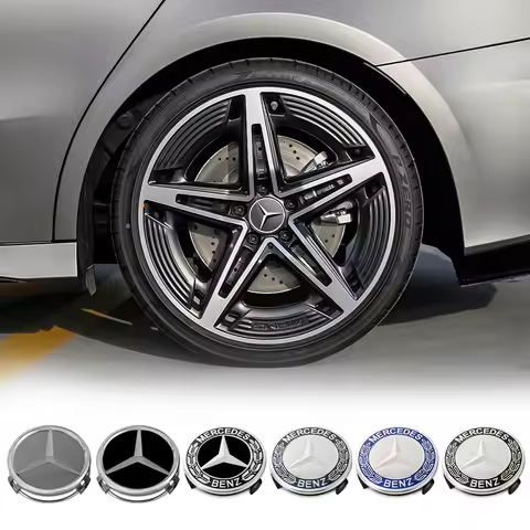 4pcs 75mm Car Wheel Center Cap Hub Badge Covers Accessories for Mercedes Benz A B C E M R G S Class 