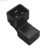 Doublebuy Right Angled IEC320 C20 to C19 Power Converter IEC 320 C20 Male to C19 Female Power Supply
