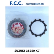 DIJAMIN FCC GT250 X7 SUZUKI GT 250 X 7 JAPAN FCC ORIGINAL CLUTCH PLATE CLUTCH FRICTION CLUTCH DISK 1