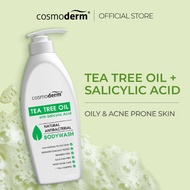 Cosmoderm Tea Tree Oil with Salicylic Acid Bodywash 500ml, Acne Care, Oil Control, Kawalan Jerawat, 