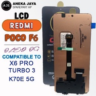 LCD REDMI poco F6 COMPATIBLE TO X6 PRO TURBO 3/ K70E 5G FULLSET TOUCHSCREEN REPLACEMENT