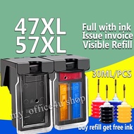 PG 47XL CL 57XL ink PG47XL CL57XL ink Cartridge refillable compatible for Canon E480/E477/E470/E460/