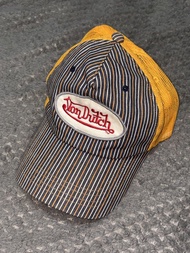 Von Dutch orange striped cap 帽