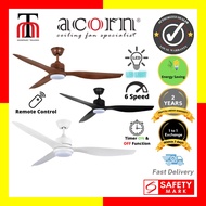 Acorn 52" Intaglio DC-159 LED Remote Ceiling Fan