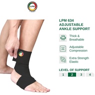 LPM Ankle Support 634 Ankle Wrap Elastic Adjustable Compression Ankle Strap Medical Approved Ankle G