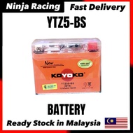 YTZ5 GTZ4 YTZ5-BS GTZ5 Koyoko Gel G2 Battery Batteri Bateri motosikal Y15ZR Y15 LC135 V2-V6 LAGENDA 