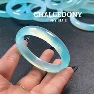Super pretty sky blue Chalcedony ring, size 50mm to 58mm