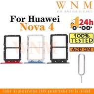 For Huawei Nova 4 Sim Card Tray Sim Card Slot Holder Card Holder Reader SD Slot Adapter Replacement 