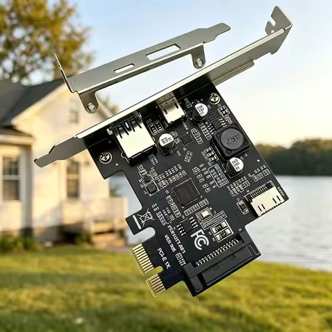 NEW PCI-E 1X to USB3.2 GEN1 USB-A+Type-C+TYPE-E Front Adapter Card PCIe to Type-C Type-E USB3.2 5Gbp