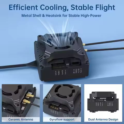 Caddx Walksnail Avatar GT VTX 5.8G Max 2W 1080P 100fps，6Km Long Range FPV Transmission With Cooling 