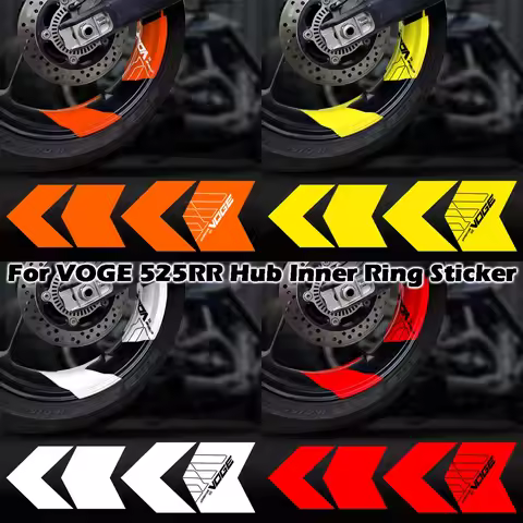 For VOGE Voge 525RR Motorcycle Wheel Hub Inner Ring Stickers Moto Tire Inner Rim Tape Decal Accessor