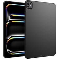 Tablet Case For Apple iPad Pro 11 (2024)  M4 11 inch A2836 A2837 A3006 Funda Black Soft TPU Silicone