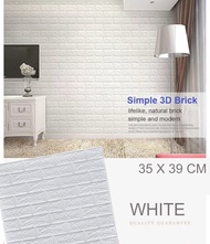 20pcs 3D WallPaper Brick Big size 70X77cm PE Foam safety Waterproof Self Adhesive Wallpaper