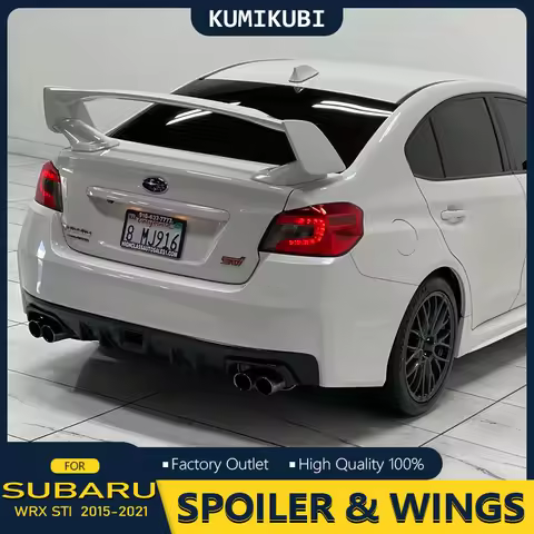 For WRX STI Spoiler ABS Material Car Rear Wing Primer Color Rear Spoiler For Subaru WRX STI Spoiler 