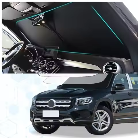 Windshield Sun Shade For Mercedes Benz GLB X247 GLB35 Sunshade Sun Visor Protector Foldable Blocks U