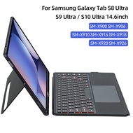 แป้นพิมพ์มายากลกรณีสำหรับซัมซุงกาแล็กซีแท็บ S10 FE S9 FE 10.9 S9 S8 S7 A9บวก A8 10.5 S6 Lite 10.4 S1