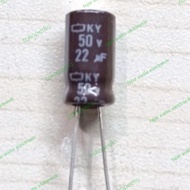 Original nippon capacitor 22uf 50v elko elco capacitor 22 uf 50 v original Fajar electro 2