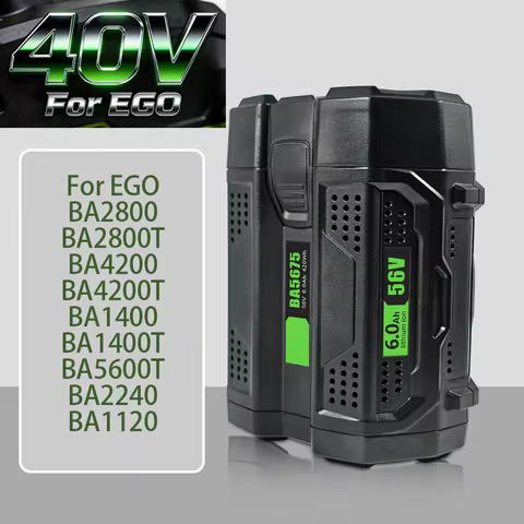 For EGO 56V 4Ah/6Ah battery ,Replacement Battery Compatible For EGO BA2800T BA4200 BA4200T BA1400 BA